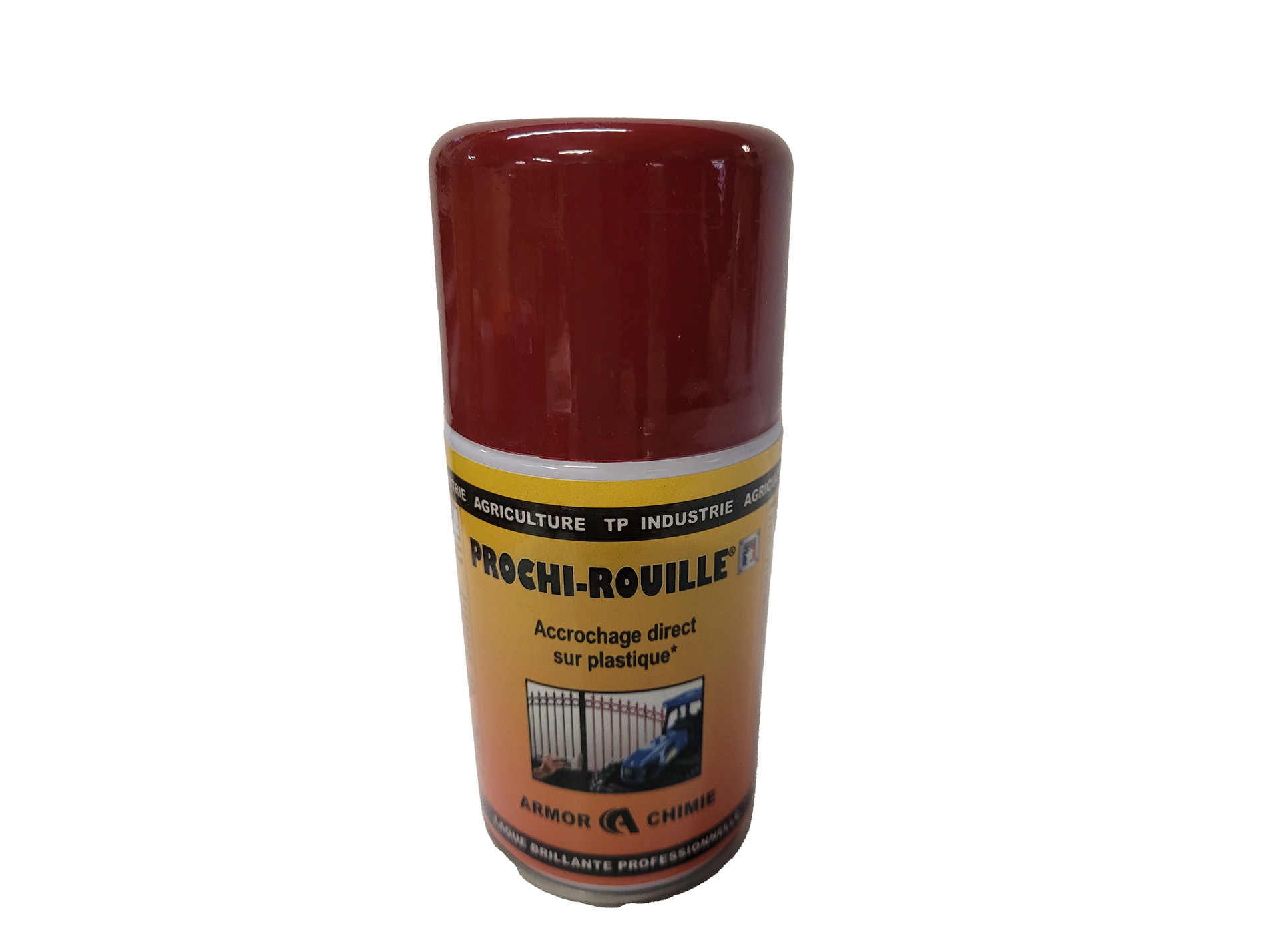 Peinture antirouille aérosol PROCHIROUILLE Rouge 3004 250ml